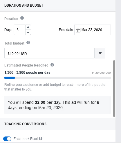 Facebook advertising 3
