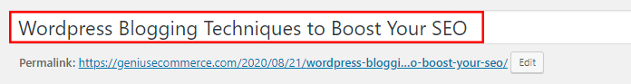 SEO Title WordPress