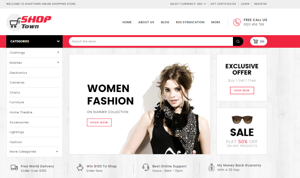 Shoptown is a great theme for BigCommerce SEO and UX.